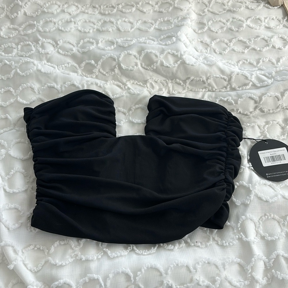 White fox boutique undivided attention strapless bustier